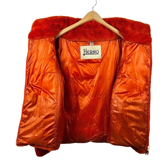 HERNO Milly Goose Down Faux Fur Teddy Coat - Picture 9 of 16